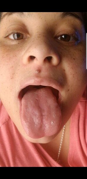 amateur pic Tongue out for cum