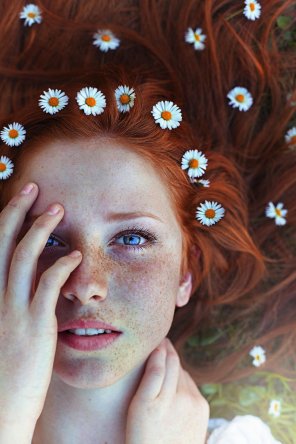 foto amateur Flowers in her hair