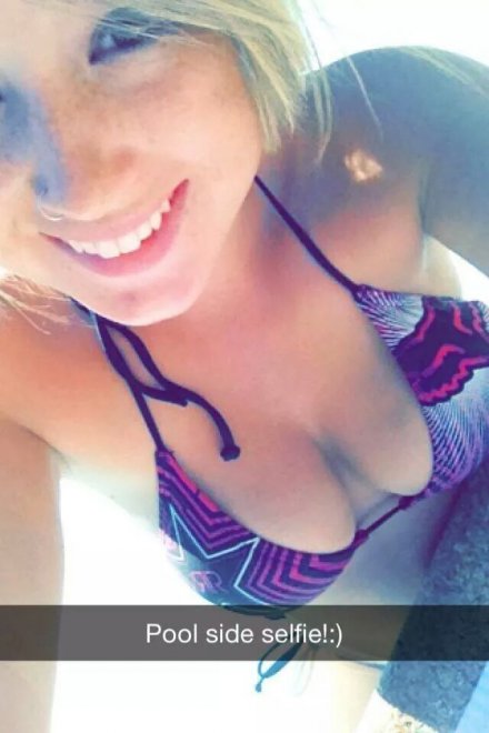 Poolside selfie