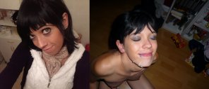 foto amatoriale Before and after