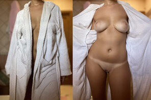 amateur pic Am I better or without a bathrobe?