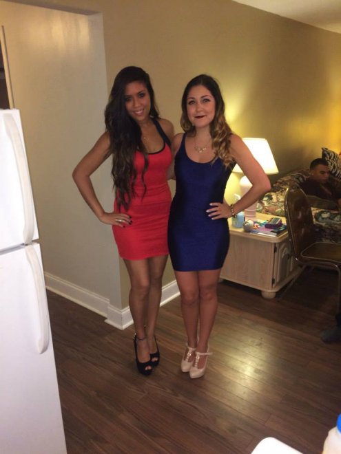 Red and Blue Dresses