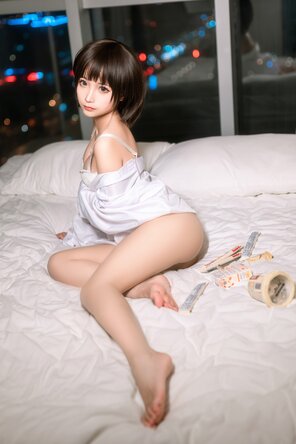 foto amateur Chunmomo (蠢沫沫) - 白衬衫 (18)