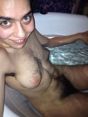 zdjęcie amatorskie Caught my babe in da baf tub