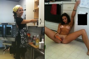 amateur pic Fun in the kitchen