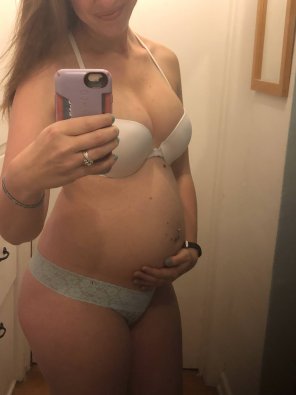 foto amadora Wife at 19 weeks