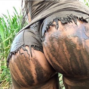 photo amateur Mud butt