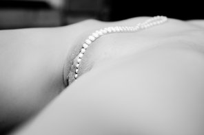 amateur photo A real pearl necklace...