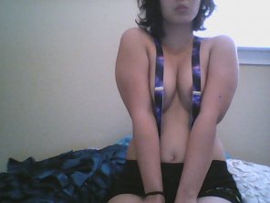 amateur pic Suspenders and shorts