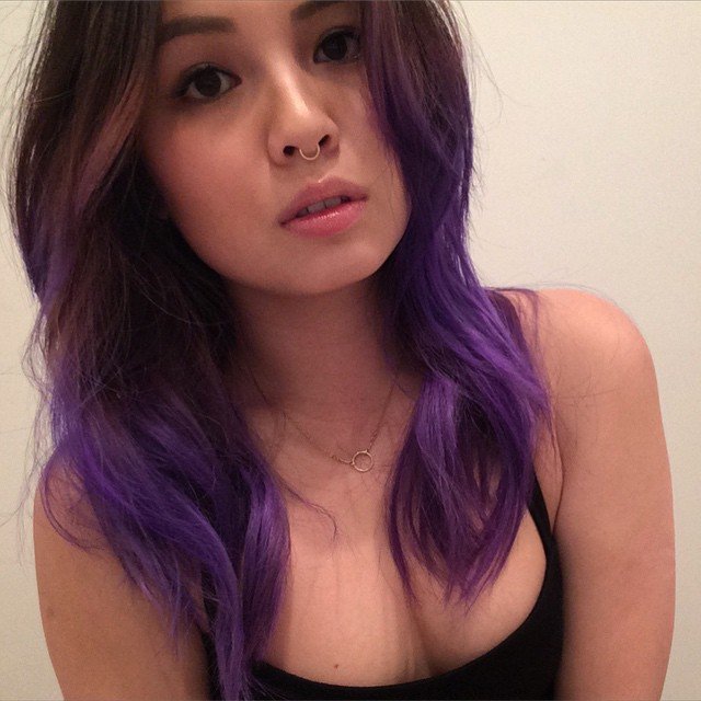 Asian Hair Porn - Purple-haired Asian. Porn Pic - EPORNER