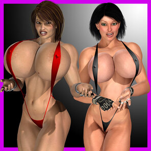 foto amadora BFC-170-MMA-busty-natural-fake-boobs-tits-suspender-naked-low-blows-rivals