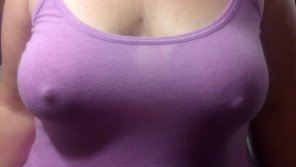 amateur photo My ex used to always rock the braless thin tank top out in public