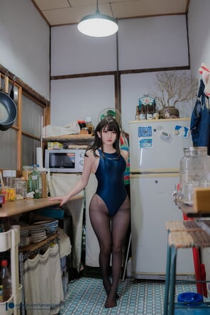 foto amadora Fantasy-Factory-小丁-Kitchen-Competition-Swmsuit-2
