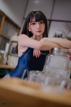 foto amadora Fantasy-Factory-小丁-Kitchen-Competition-Swmsuit-3