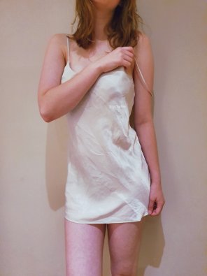 foto amadora Little white dress [F]