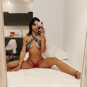 foto amadora Swimwear selfie