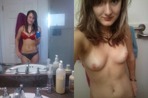 zdjęcie amatorskie Naked in her shower