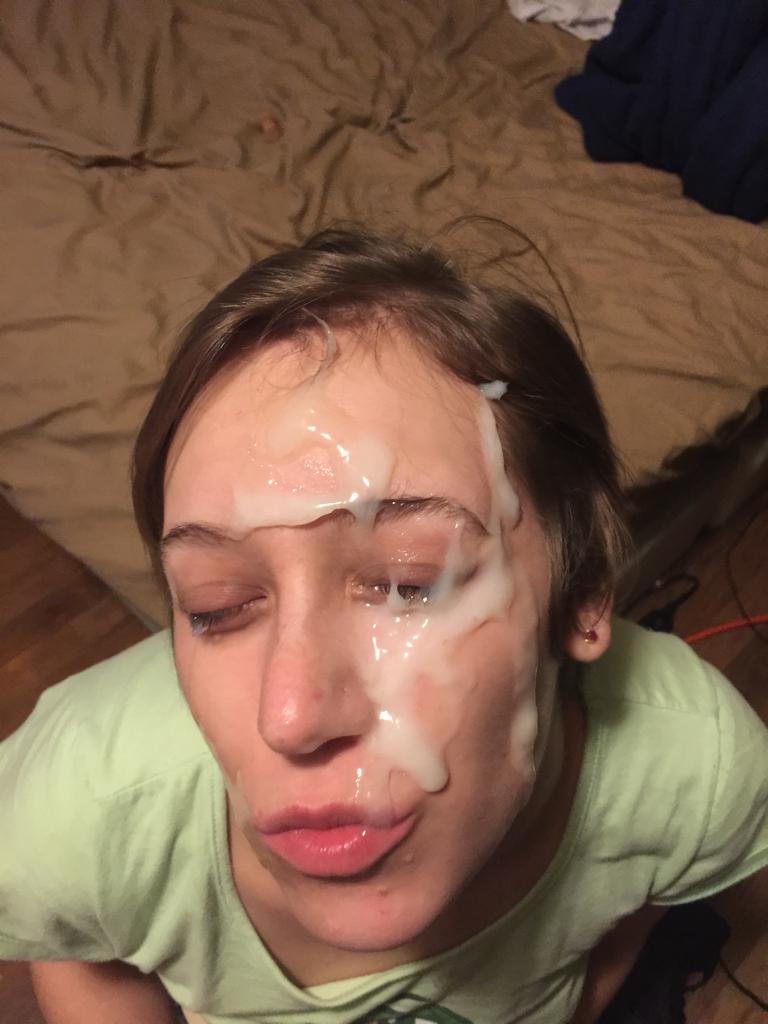massive facial for amateur girlfriend