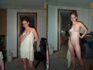 photo amateur Lose the towel