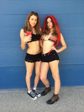 amateur photo Barely Dressed College Babes