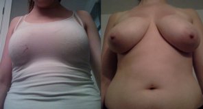 amateur photo Big 36DD's on and off