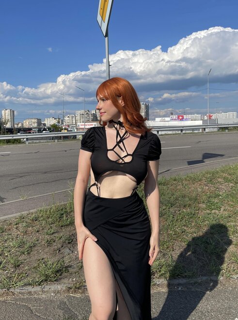 Would you take a closer look at how this dress fits me# 1