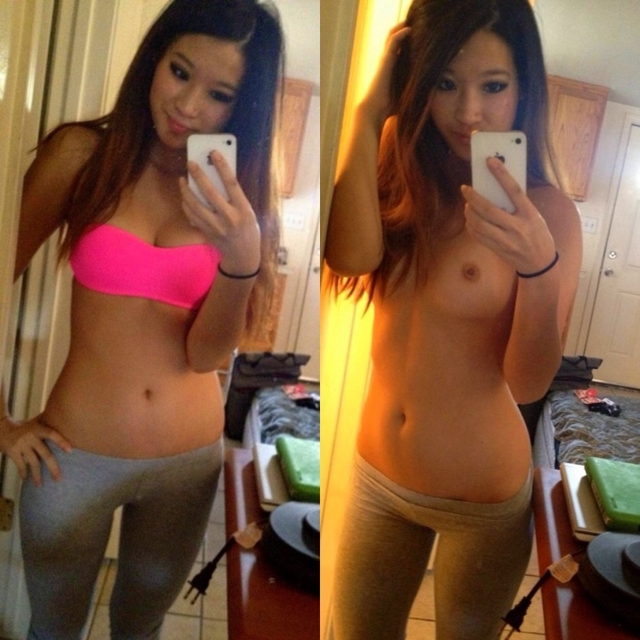 Gorgeous Asian girl in yoga pants Porn Pic - EPORNER