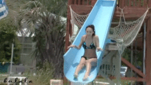 amateur pic Water Slide Slip 