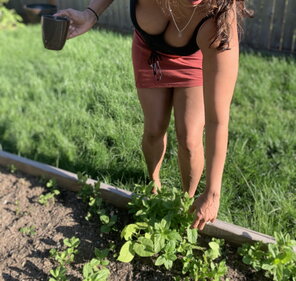 amateur-Foto I love gardening and showing my crops to neighbors [f]