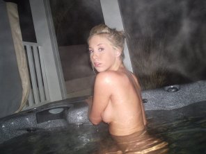 foto amadora Hot tubbing
