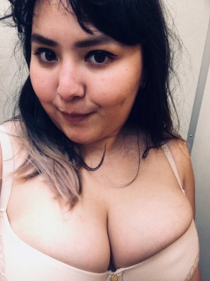 amateur pic I tried trying on bras but Iâ€™m bursting out of the biggest cup they had