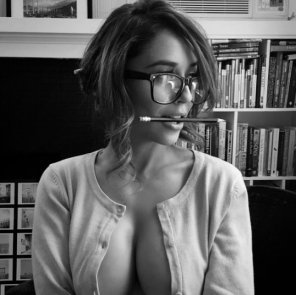 photo amateur a sexy librarian