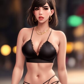 photo amateur 00056-892480371-dua lipa, blend, cleavage, sexy, nipple outline, solo, detailed face, symmetric, realistic eyes, looking aside, standing, skin p