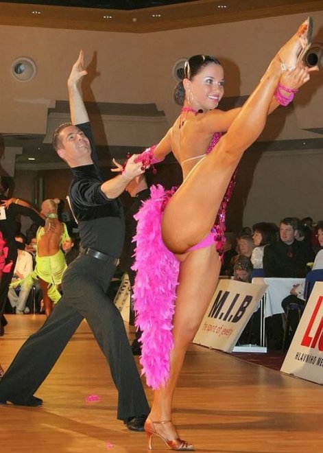 Long legged tango dancer