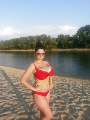 amateurfoto Red bikini