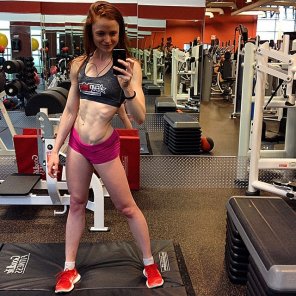 foto amatoriale Gym Selfie