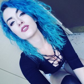 amateur-Foto Blue curls