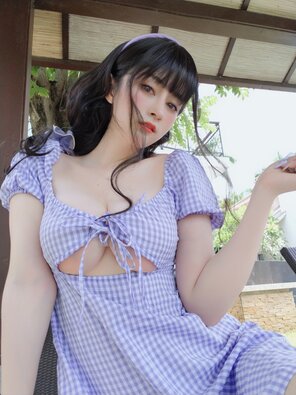 foto amadora Baiyin811 (白银81) - Purple Dress (10)