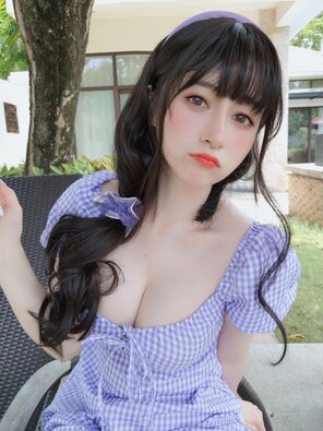 foto amateur Baiyin811 (白银81) - Purple Dress (40)