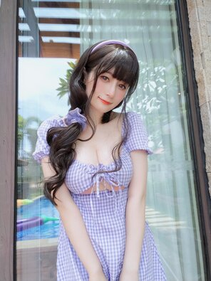 foto amateur Baiyin811 (白银81) - Purple Dress (57)