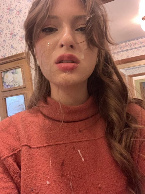 Pouty lips after face fucking [oc]
