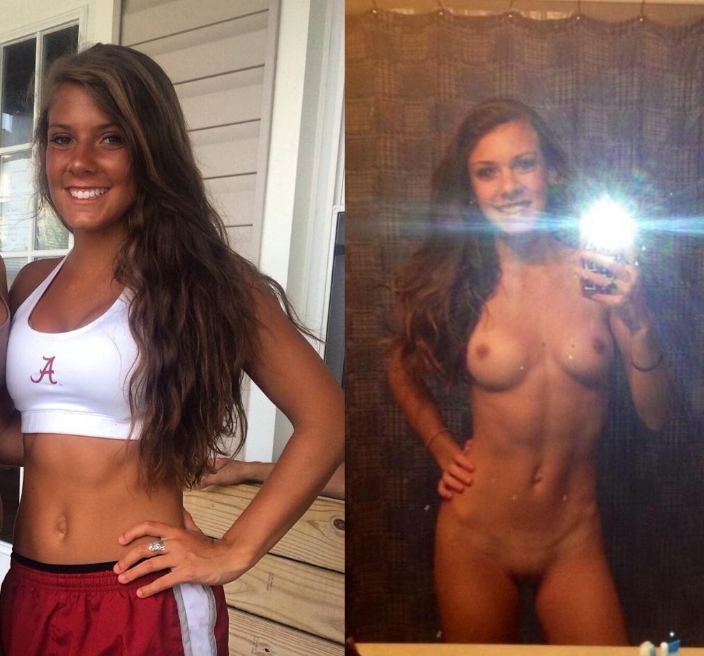 Athletic nude selfies