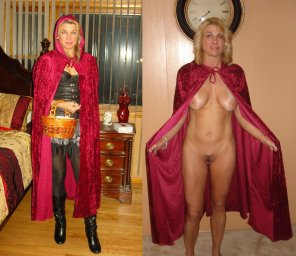 foto amadora Red Riding Hood Costume