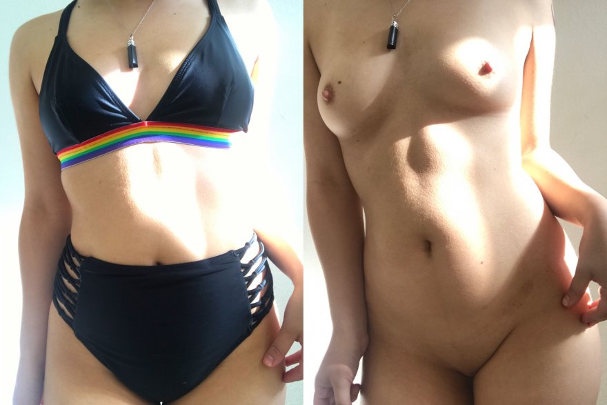 Bathing suits are cute but I'd rather be naked [19,f]