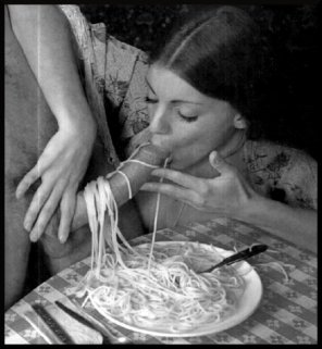 zdjęcie amatorskie Spaghetti and meet balls