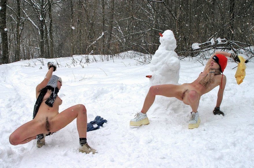 Snow-Ball Fight nude