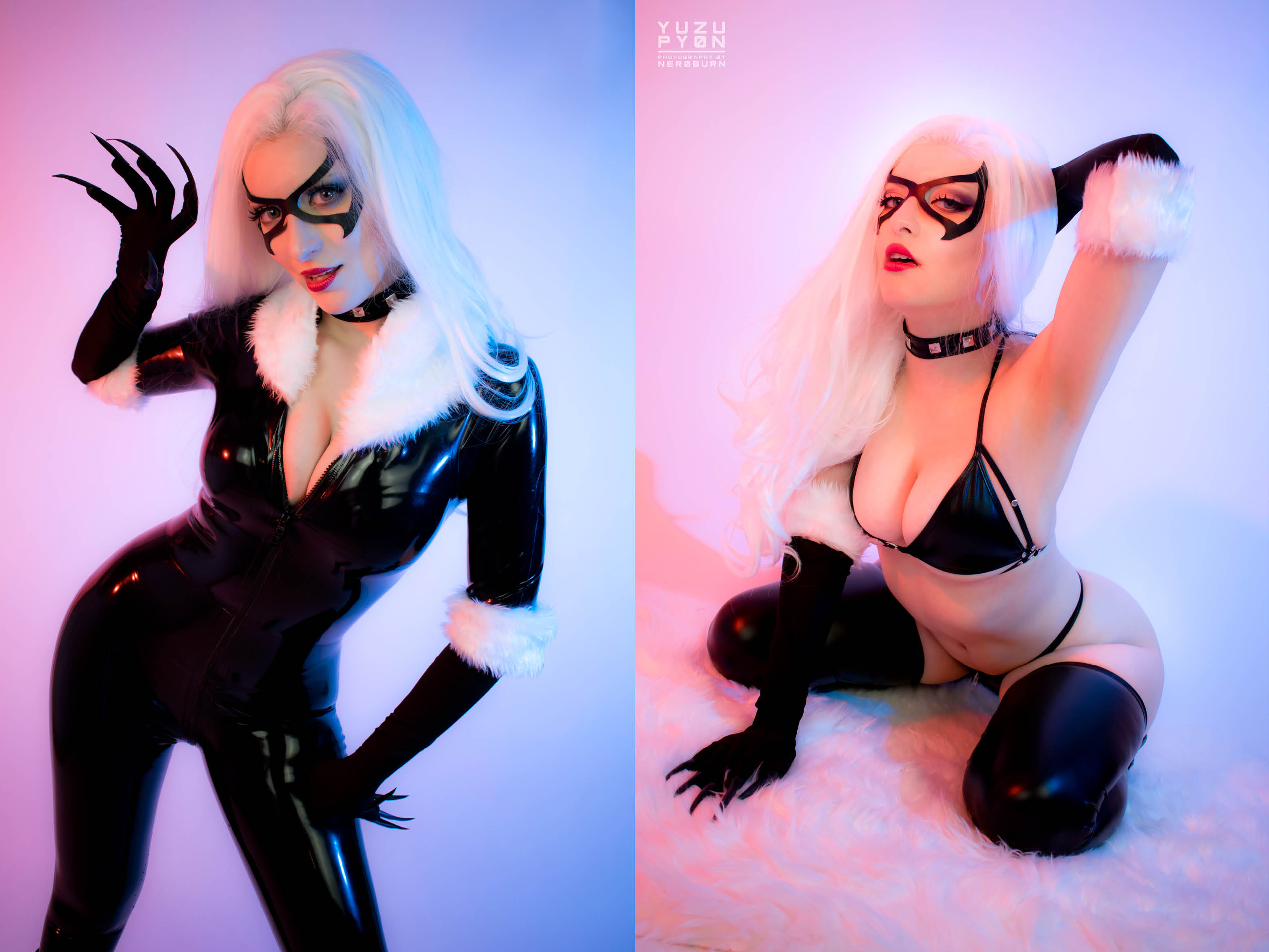 Fierce vs Sensual, which do you prefer ? - Black Cat cosplay & fanservice  by YuzuPyon Porn Pic - EPORNER