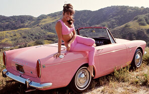 amateurfoto 1965 Jo Collins - Sunbeam Tiger