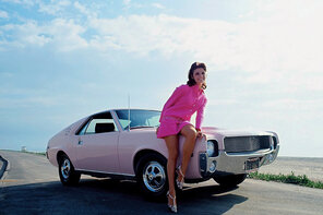 zdjęcie amatorskie 1968 Angela Dorian - American Motors AMX