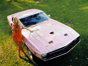 foto amadora 1969 Connie Kreski - Shelby GT500